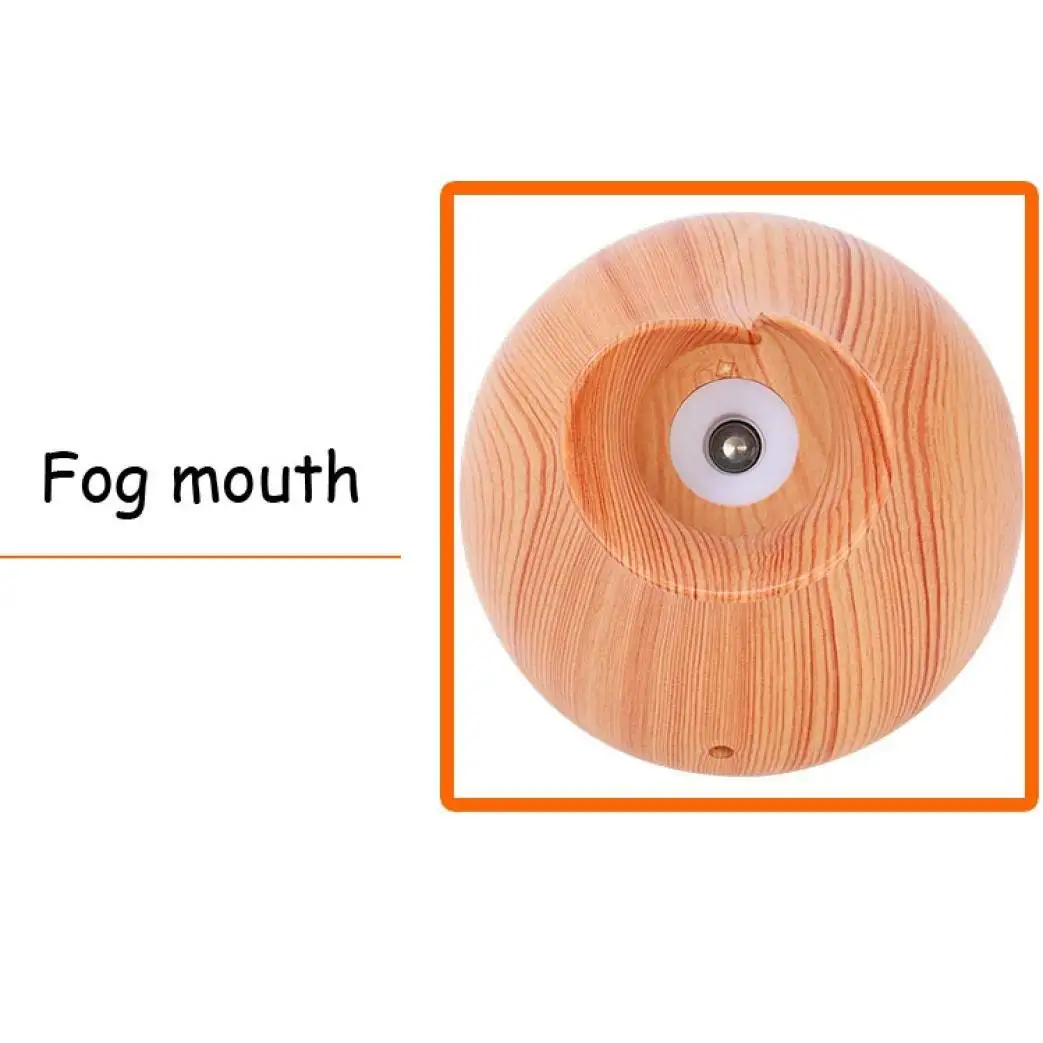 

130ml Ultrasound Aroma Diffuser, Mini Mute USB Air Humidifier, Creative Vase Wood Household Humidifier Bedroom Essential Oil