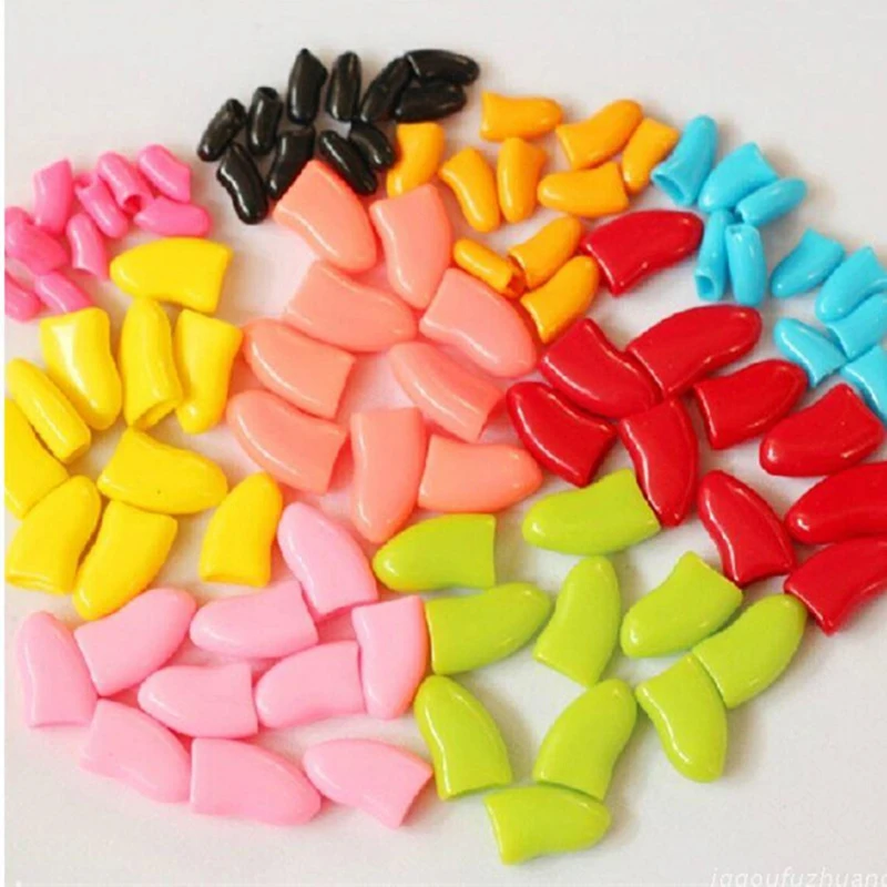 

20pcs Silicone Soft Cat Nail Cap Cat Paw Claw Pet Nail Protector Cat Nail Cover Pet Nail Protector Kitten Cat Pet Products