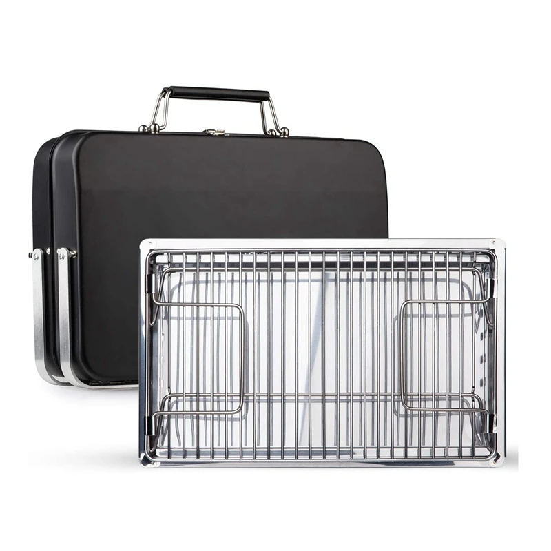 

Folding Barbecue Grill Stainless Steel Portable Charcoal Grill for Camping Travel Garden Outdoor