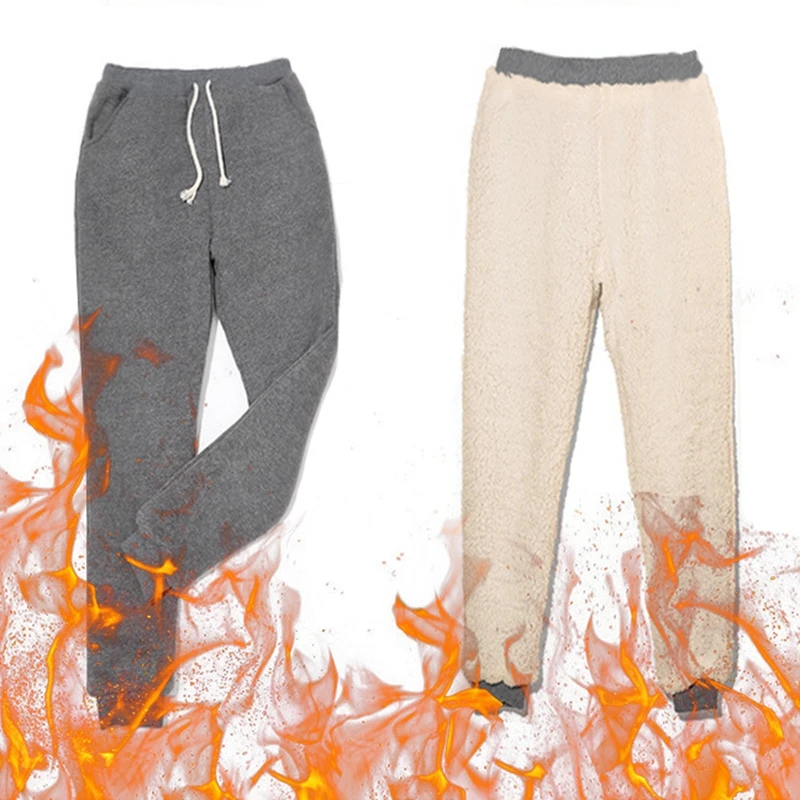 

2021 Women Autumn Warm Gym Sweatpants Casual Fleece Trousers Solid Thick New Winter Female Sport Pants Running Pantalones Mujer