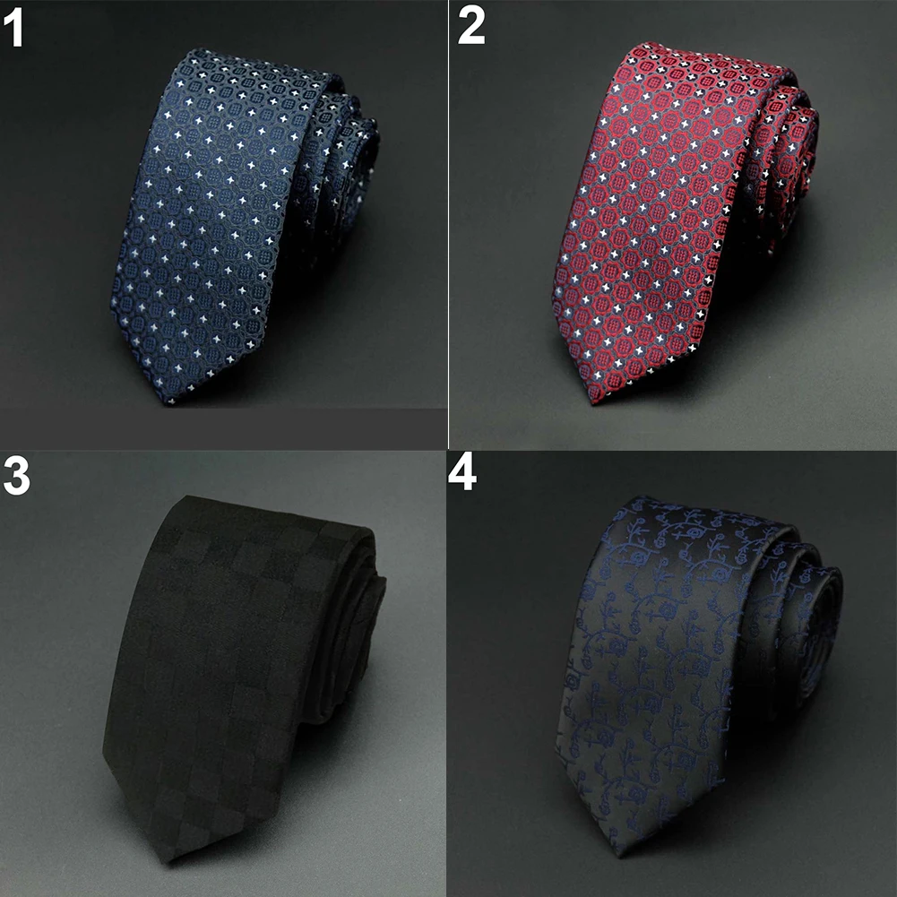 

Hot Men's Ties Classic Grid Polka Dot Formal Business Party Wedding Tie Necktie Father's Day Gift Solid Black Blue Neck Ties