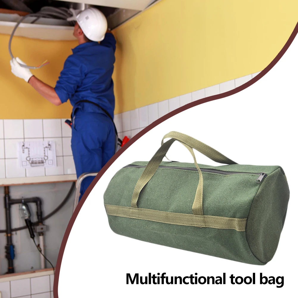 

Convenient Multi-functional Canvas Tool Bag Practical Classic Texture Hardware Screwdriver Wrench Electrician Tool kit