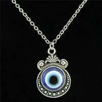 turkish symbol evil blue eyes necklace pendant crystal bead pendant women men nazar turkey jewelry arabic islamic lucky charm