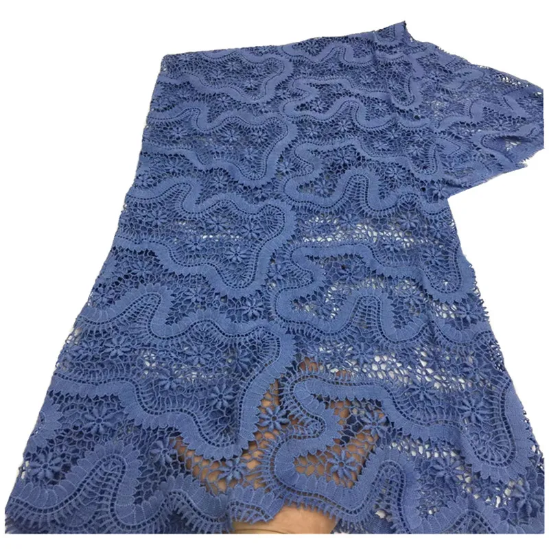 

Африканский гипюр кружево ткань 2021 высокое качество кружева в нигерийском стиле водорастворимые шнур кружево ткань для Свадебная вечеринк...