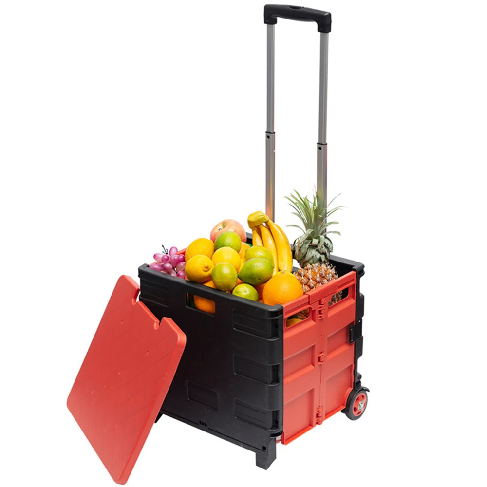 

Shopping Cart for Groceries Lightweight Stair Climbing Wheels and Removable Bag Foldable Portable Trolley