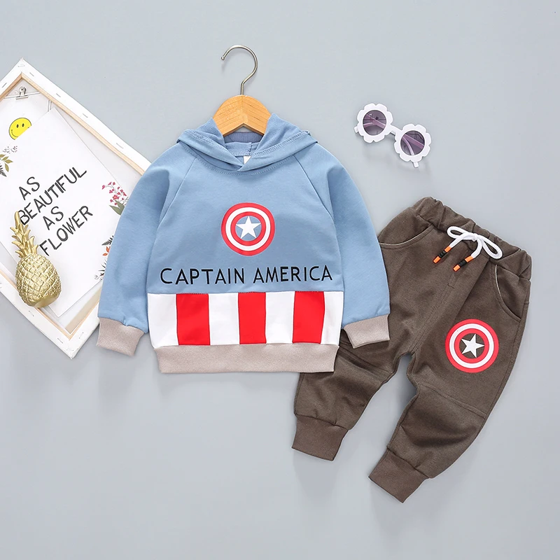 Фото Комплект одежды для маленьких мальчиков детский спортивный костюм и девочек