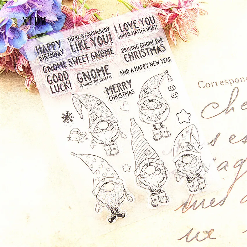 Горячая Распродажа пасхальный злодейский прозрачный штамп/силиконовый валик