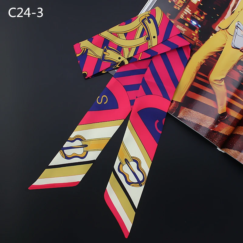 Шелковый женский узкий галстук бабочка с ремешком для головы и шеи шарфы женщин