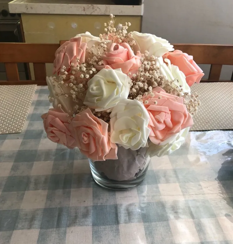 10/20 штук 6 см из вспененного полиэтилена цветы искусственные для дома Свадебный