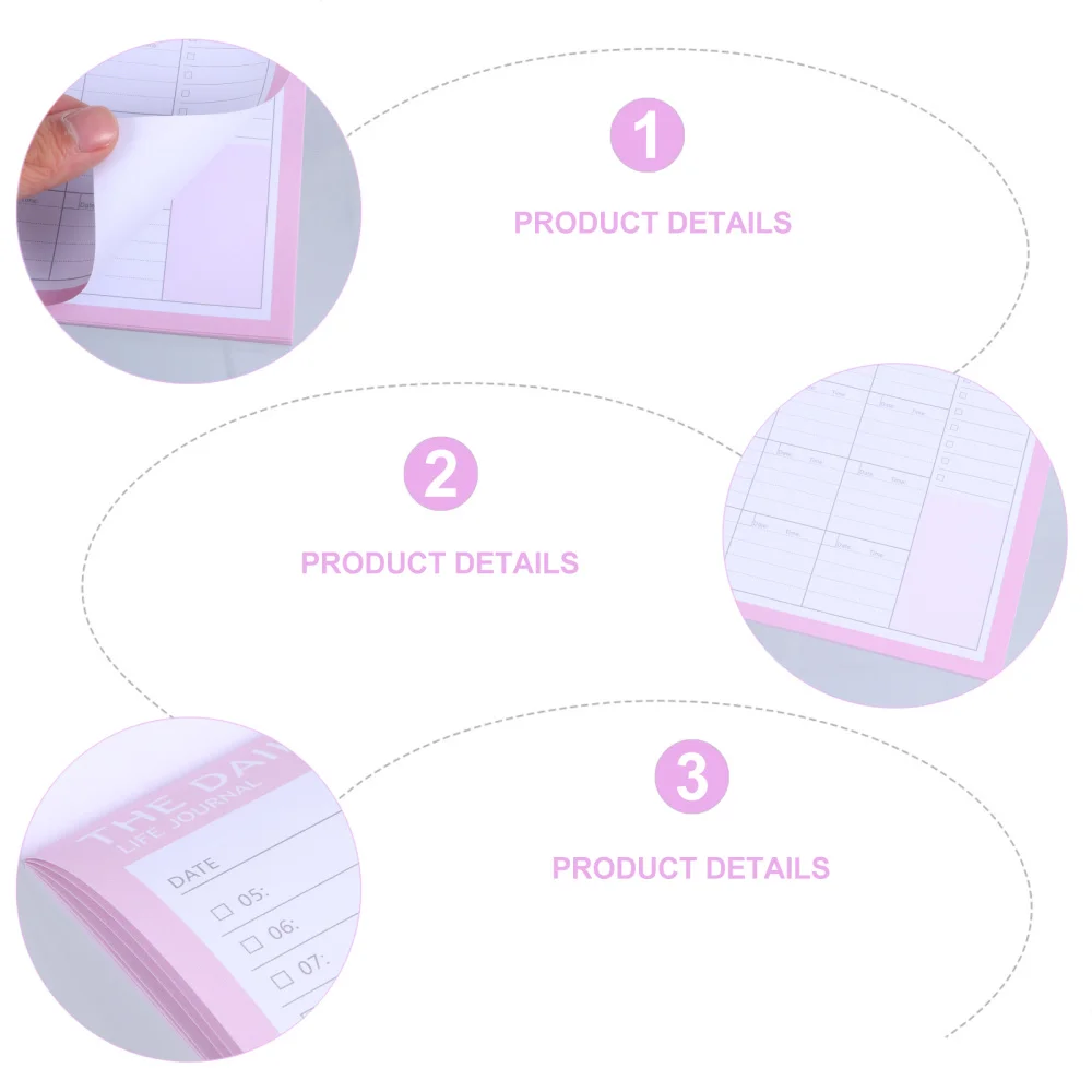

2pcs Schedule Notebook Planning Notebook Paper Schedule Weekly Monthly Notebook