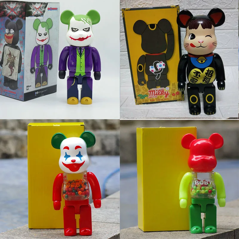 

Bear 400% Action Figure Bearbrick Figure Toys Pvc Action Figures Toys Collectable kaw Decoration Street Art Hip Hop Gifts