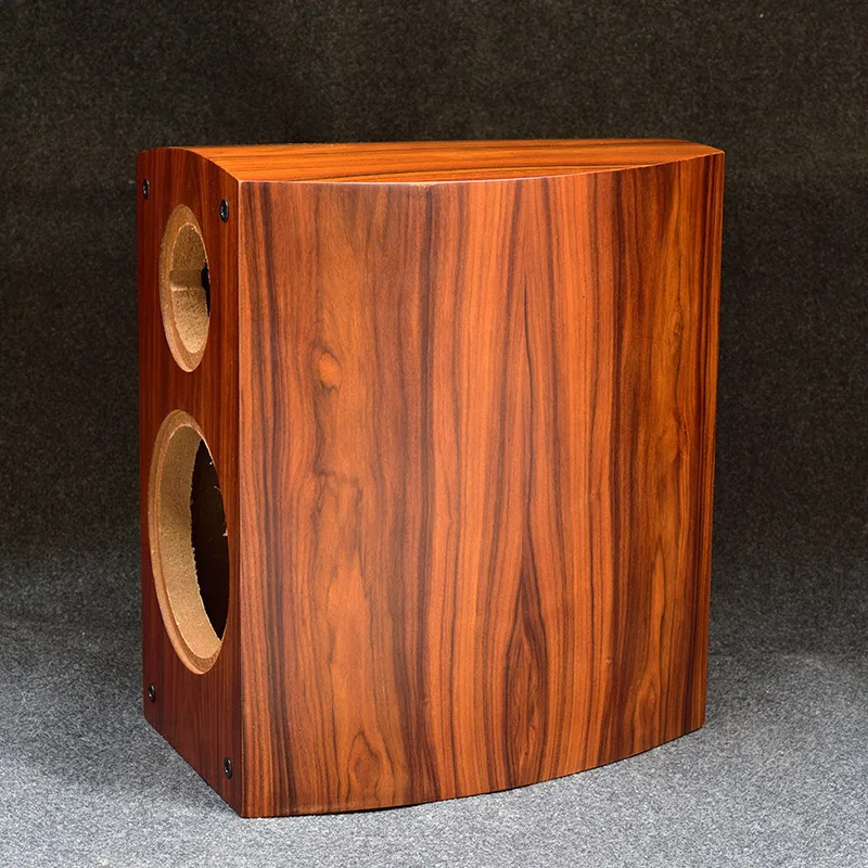 6 5 7 дюймового натурального дерева кожи книжная полка HiFi динамик пустая коробка