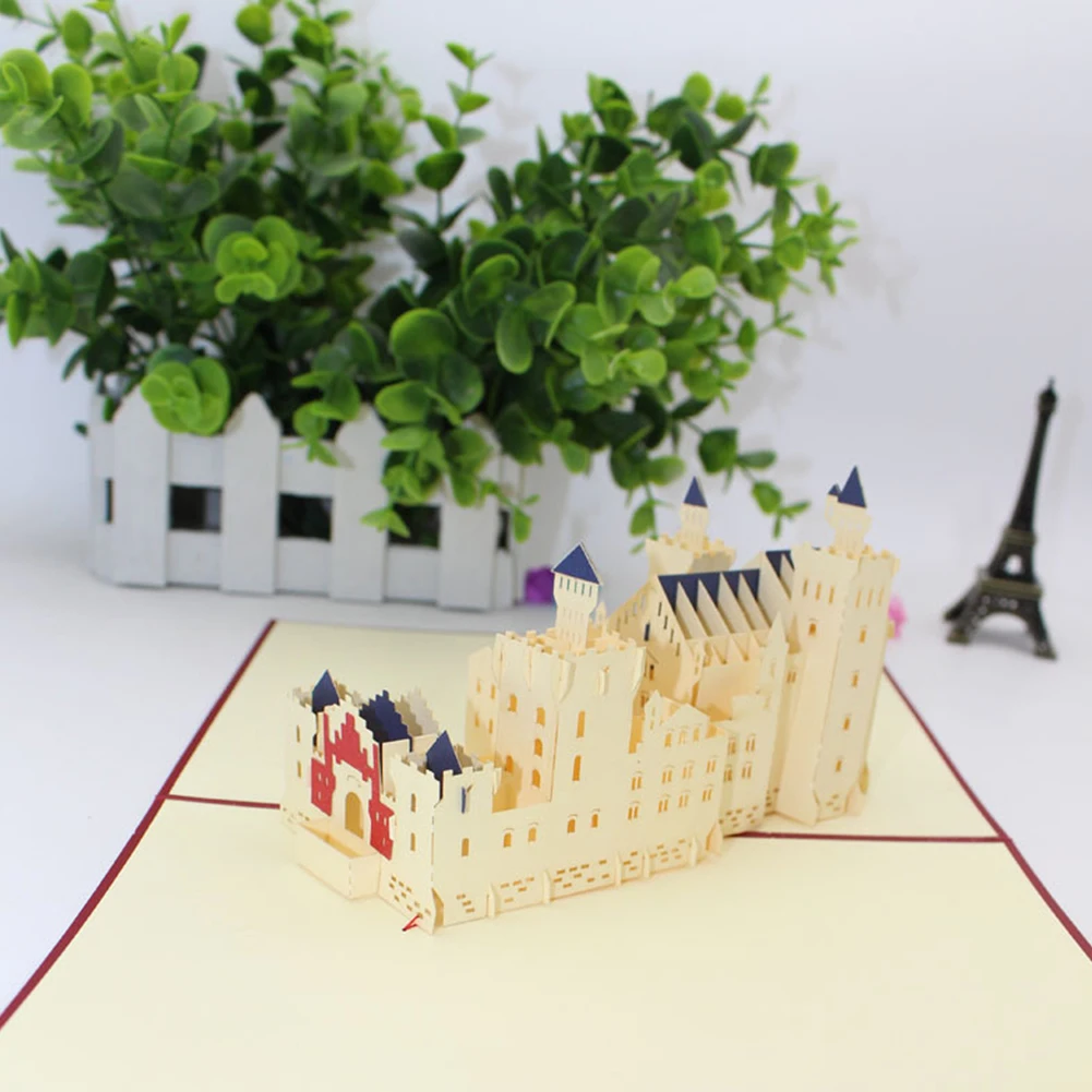 

3D Pop-Up Cards Maple Leaf House Birthday Card Anniversary Gifts For Girl Kids Wife Postcard Wedding Invitations Greeting Cards