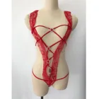 Комплект женского кружевного нижнего белья с чашками пуш-ап