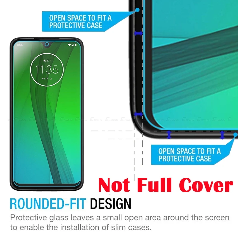 2.5D Закаленное стекло для Motorola Moto G100 G50 G20 G10 G30 G9 G8 G7 G6 Plus Play Power Lite G5 Защитная пленка