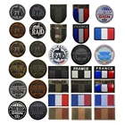 GIGN RAID ИК французская униформа из ПВХ, отражающий Французский флаг, тактический военный ИК-браслет, Значки для сумки, кепки