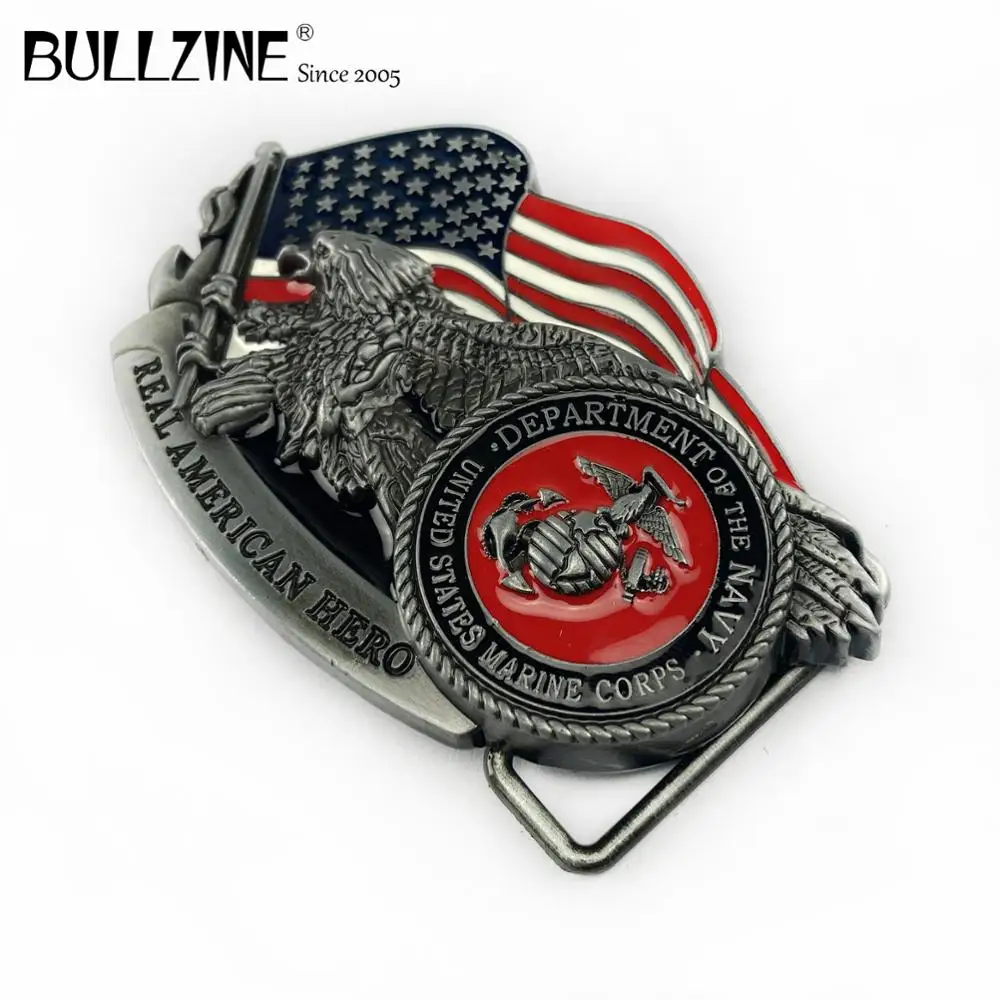 В Bullzine оптовая продажа Американский hero пряжка на ремешке с ВМС США магическое