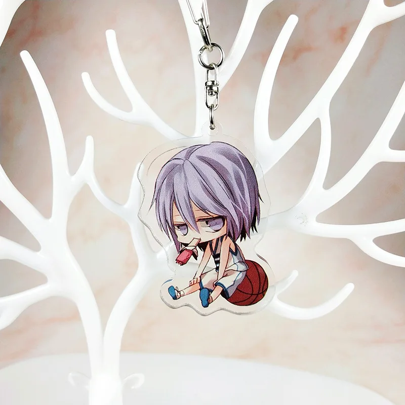 

Kuroko No Basket Keychains Acrylic Pendant Car Key Chains Cute Japanese Cartoon Kuroko's Basketball Keyrings Most Popular Gift