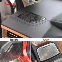 tonlinker interior car speaker position covers for great wall haval jolion 2021 car styling 24pcs stainless steel cover sticker