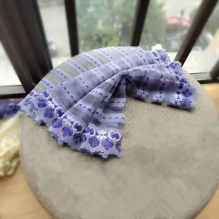 Кружевная эластичная юбка с вышивкой Ширина 22 см | Дом и сад