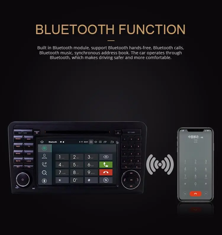 LJDA 2 Din Android 9,0 Автомагнитола для Mercedes Benz ML CLASS W164 ML350 ML300 Автомобильный мультимедийный плеер стерео аудио gps DVD wifi DSP