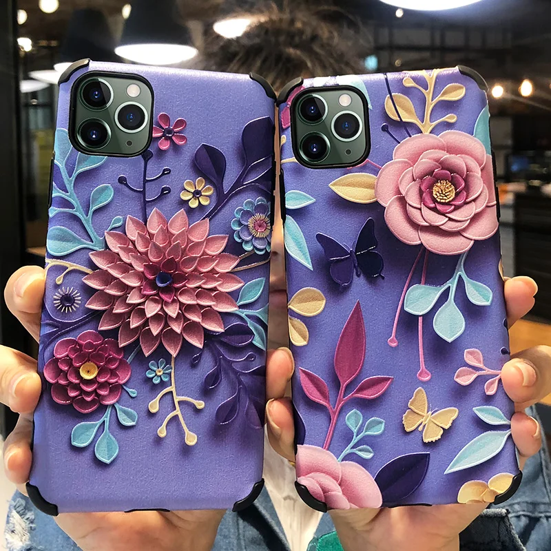 Шелковый 3D чехол для телефона Apple iPhone X XR XS 11 Pro Max 8 7 6S 6 Plus милый силиконовый мягкий