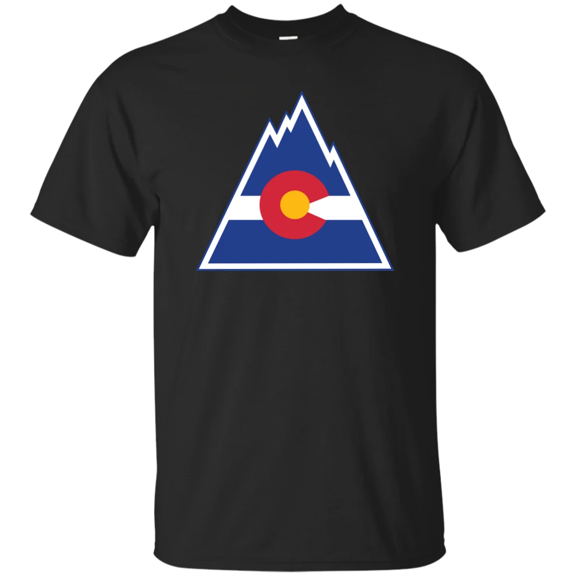 Колорадо Денвер горы Хоккей работающим в стиле ретро джерси логотип футболка