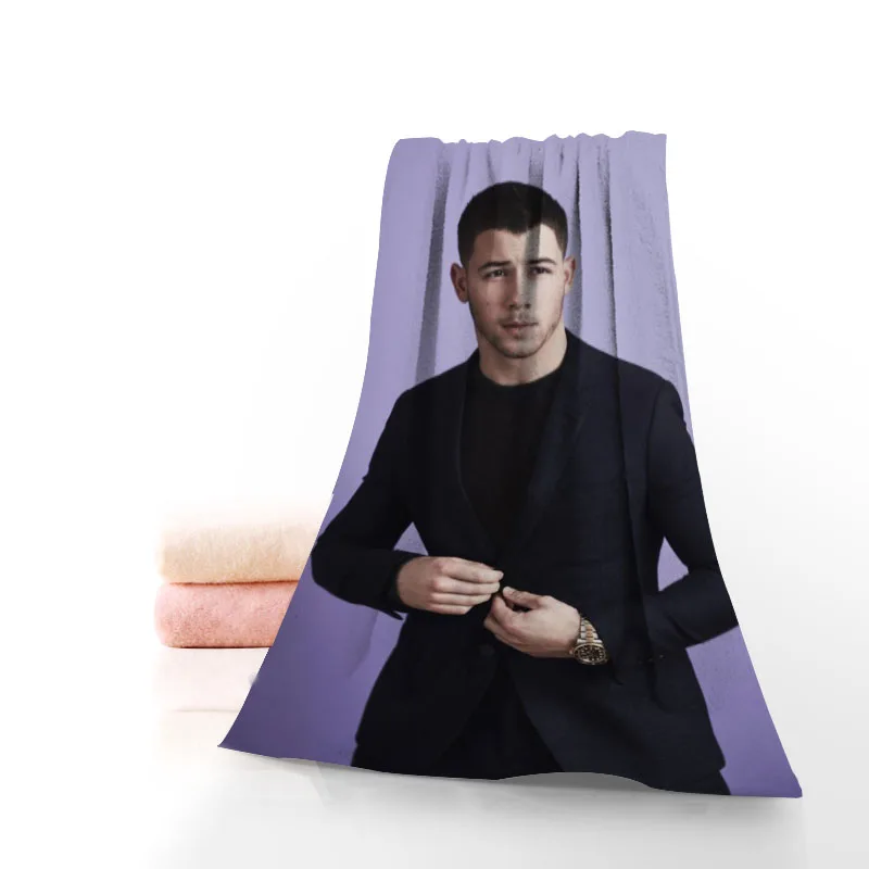 

Nick Jonas Towel Printed Cotton Face/Bath Towels Microfiber Fabric For Kids Men Women Shower Towels 70X140cm