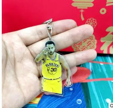 20 шт./лот 3D Коби Карри Джеймс Оуэн Дюрант баскетбольная звезда Брайант брелок