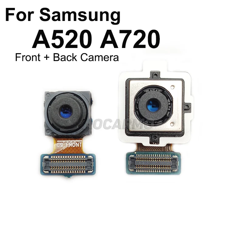 Передняя камера Aocarmo для Samsung Galaxy A5 2016 2017 A510 A520 A530 A720 A730 гибкий кабель замены задней