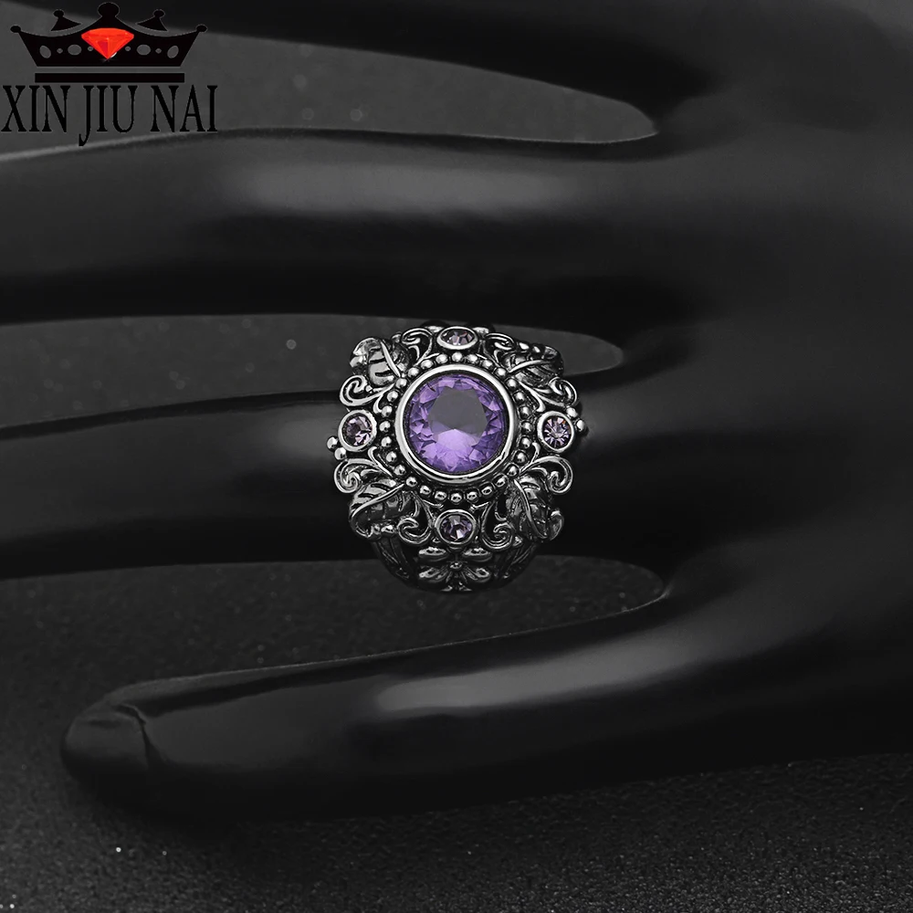 925 стерлингового серебра Винтаж тайское серебристого цвета в форме цветка листа