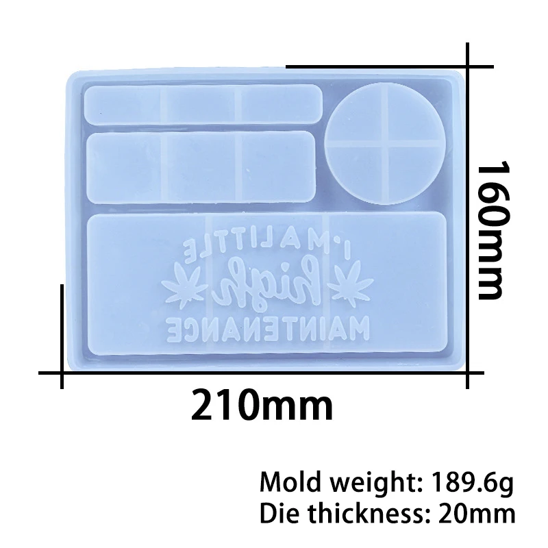 

Rolling Tray Mold for Epoxy Resin DIY Jewelry Casting Trinkets Storage Maple Leaf Pattern Tray Drip Mold