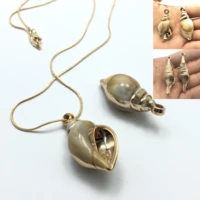 10 acrylic conch gold pendants for fashion jewelry making diy handmade bracelets necklaces earrings accessories gifts women