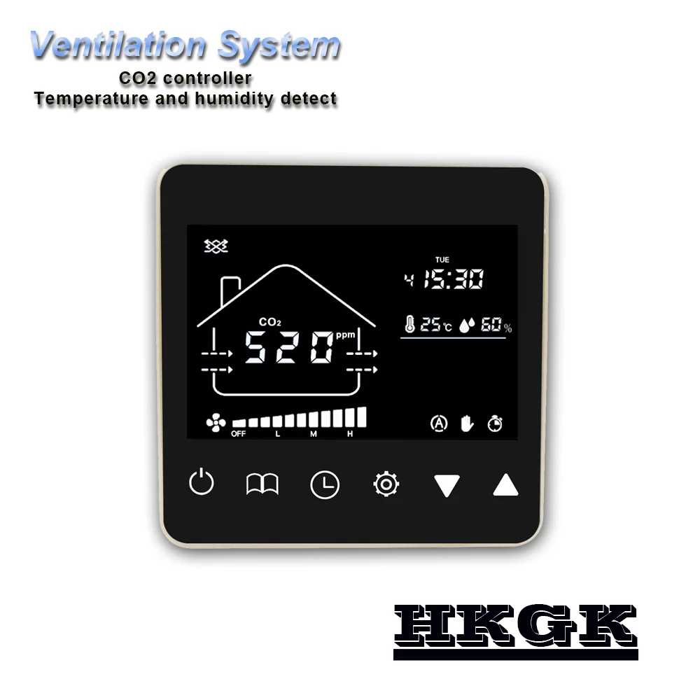 3 скоростной релейный регулятор на выходе тестер co2 система вентиляции с
