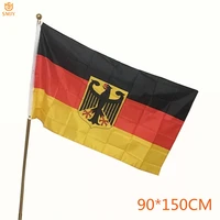 smjy 90150cm polyester german eagle military souvenir flag 3d army painted embroidery ornament challenge banner collection