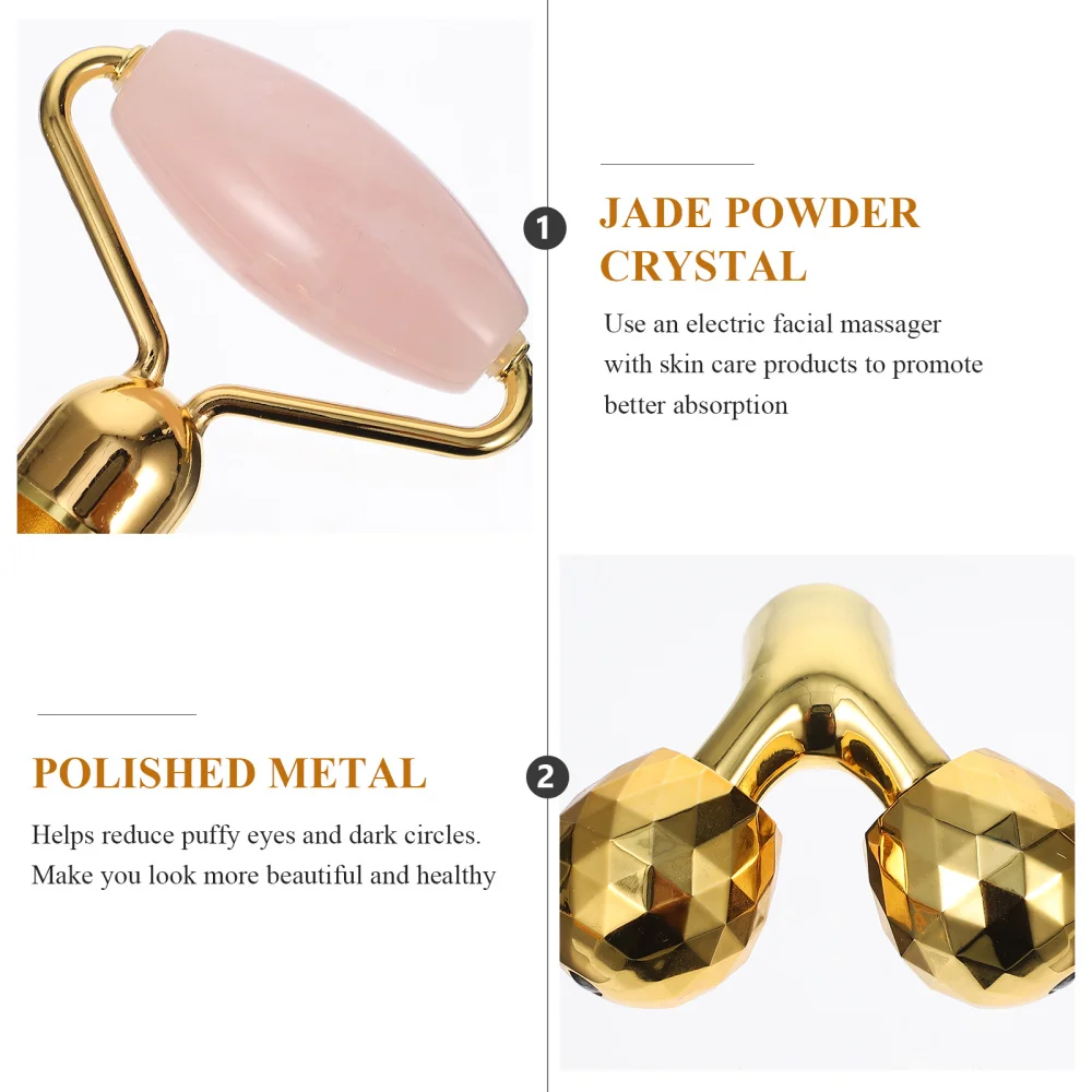 

1 Set Jade Face Roller Facial Jade Massager Electric Stick for