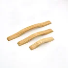Натуральные ручки для кухонного шкафа, твердый деревянный шкаф, 1 шт.