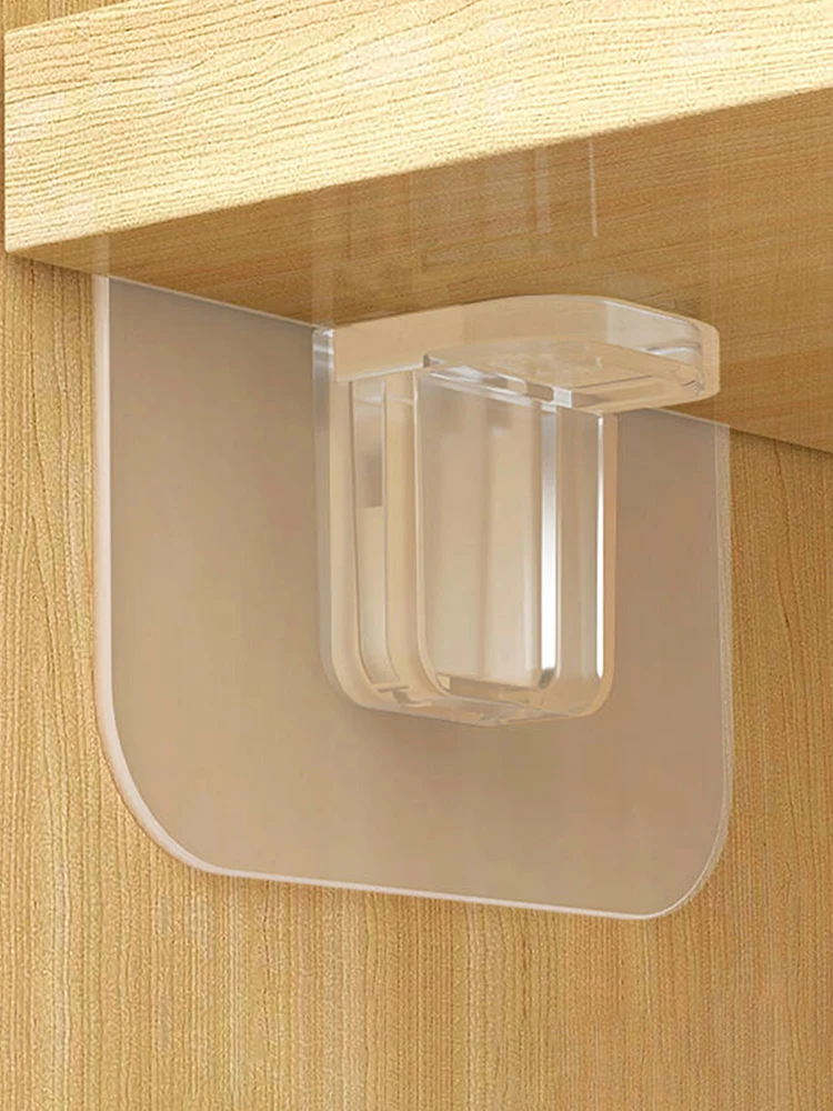 

10pc ardrobe Divider Holders Closet Separator Shelf Sticky Hooks ABS Material Durable And Long Service Life Strong Load Capacity