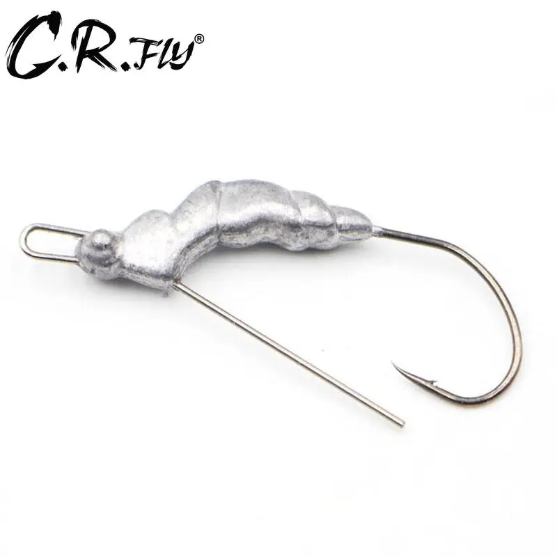 

5PCS/Lot Fishing lure 3g Dragonfly Hook Jig Bait Fishing Hook For Soft Lure Fishing Tackle fishing tackle accessorie