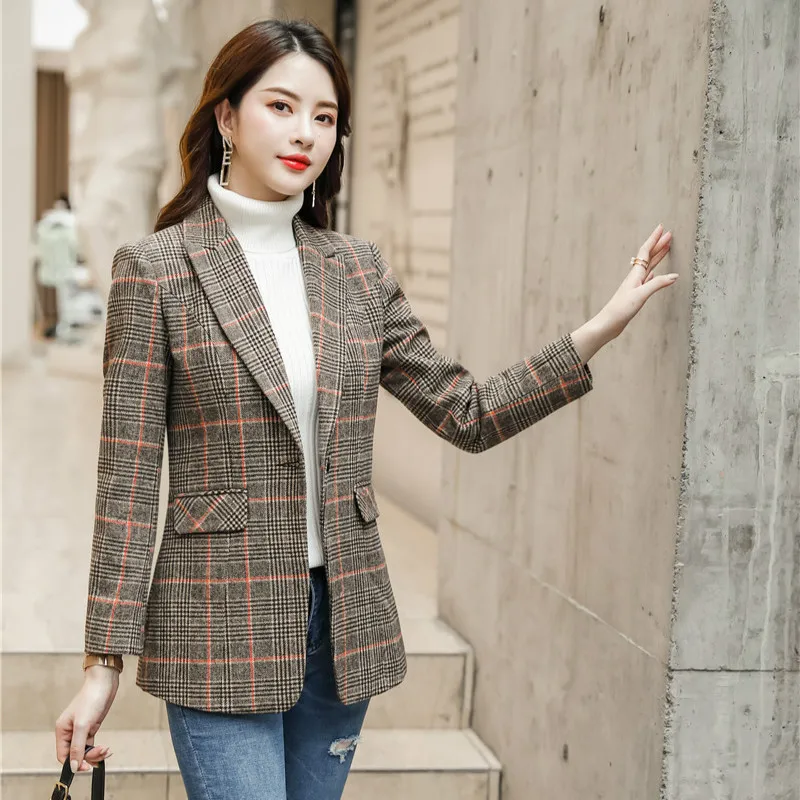 Женский элегантный блейзер для офиса и работы модный Блейзер женская верхняя