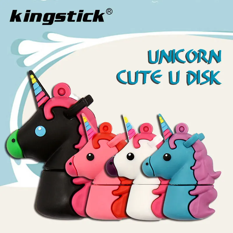 USB флеш-накопители Loving unicorn 4 ГБ 8 ГБ 16 ГБ флеш-накопитель 32 Гб 64 Гб usb флешка мини флеш-накопитель Флешка анимадо