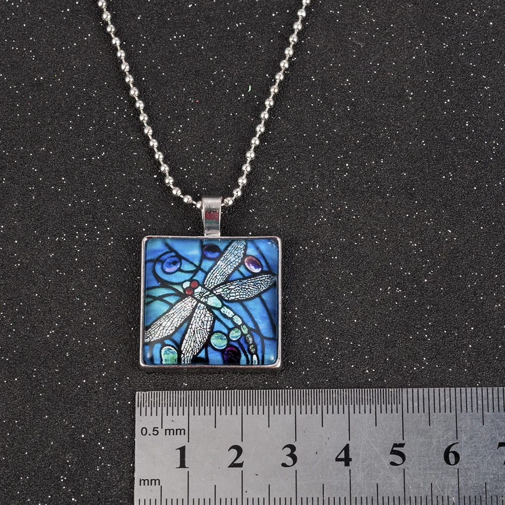 Blue Dragonfly Pendant Necklace for Women - Mystical Insect Jewelry, Perfect for Spring Garden image 4
