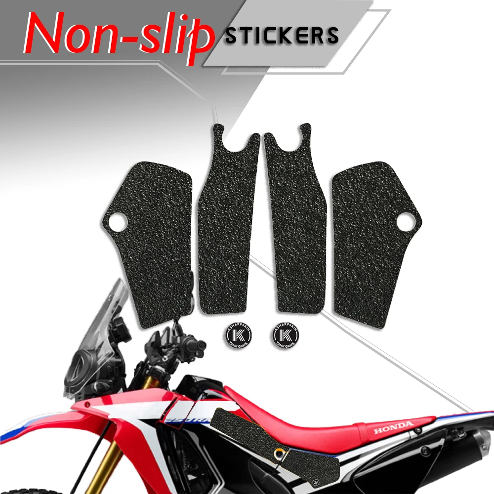 

Motorcycle tank grip fuel tank traction pad side knee grip friction protector sticker for HONDA 17-18 CRF250L RALLY