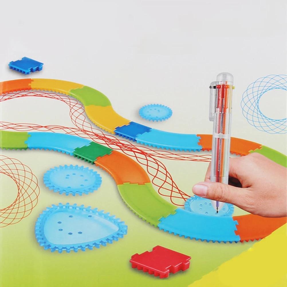 DIY Шестерни линейка с цветами картина трек набор многофункциональная волшебная