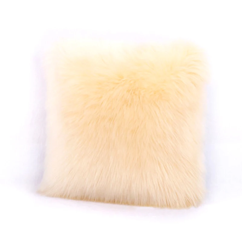 Чехол для подушки из искусственного меха 40 х40 см | Дом и сад