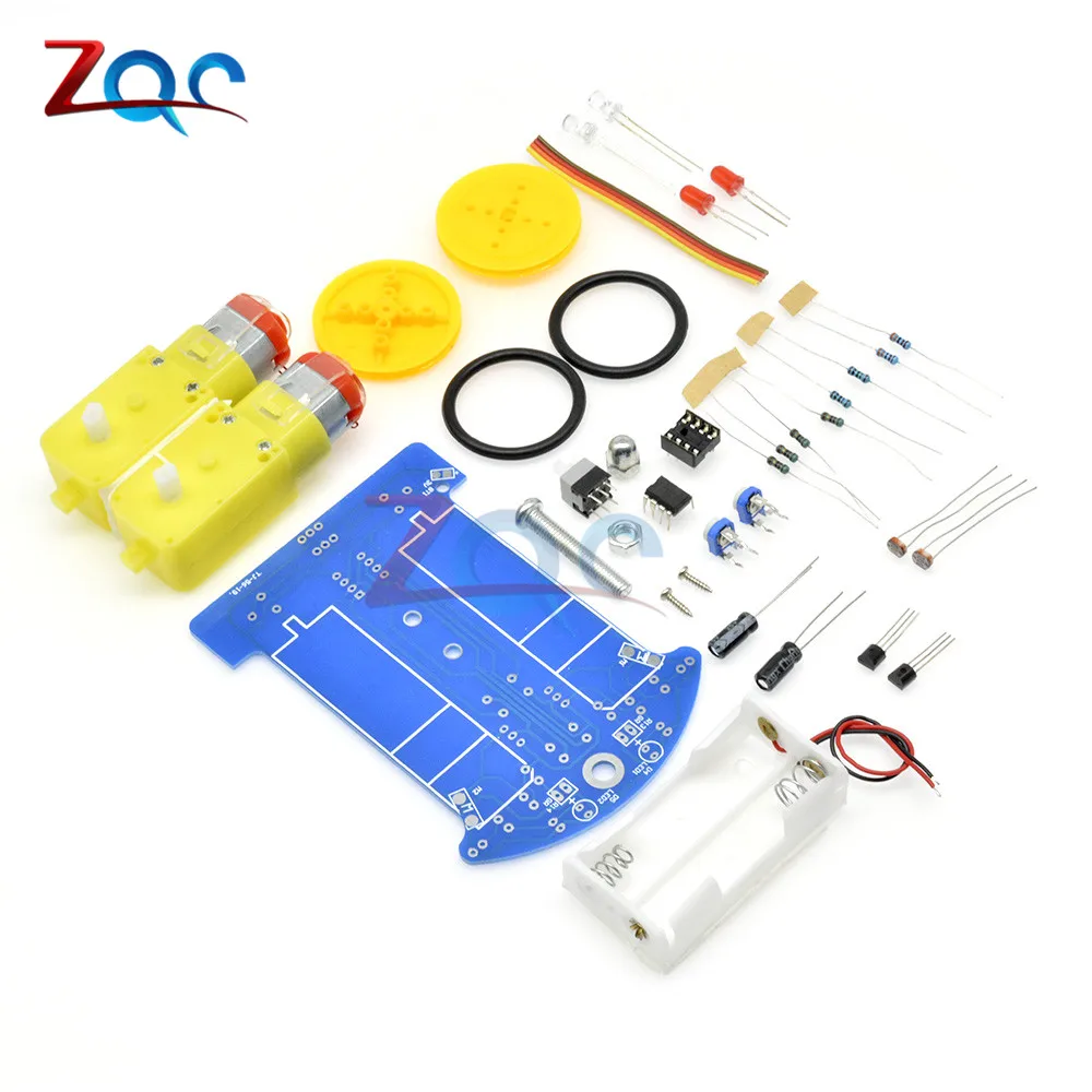 D2-1 интеллектуальная линия отслеживания Фоточувствительный робот TT с двигателем