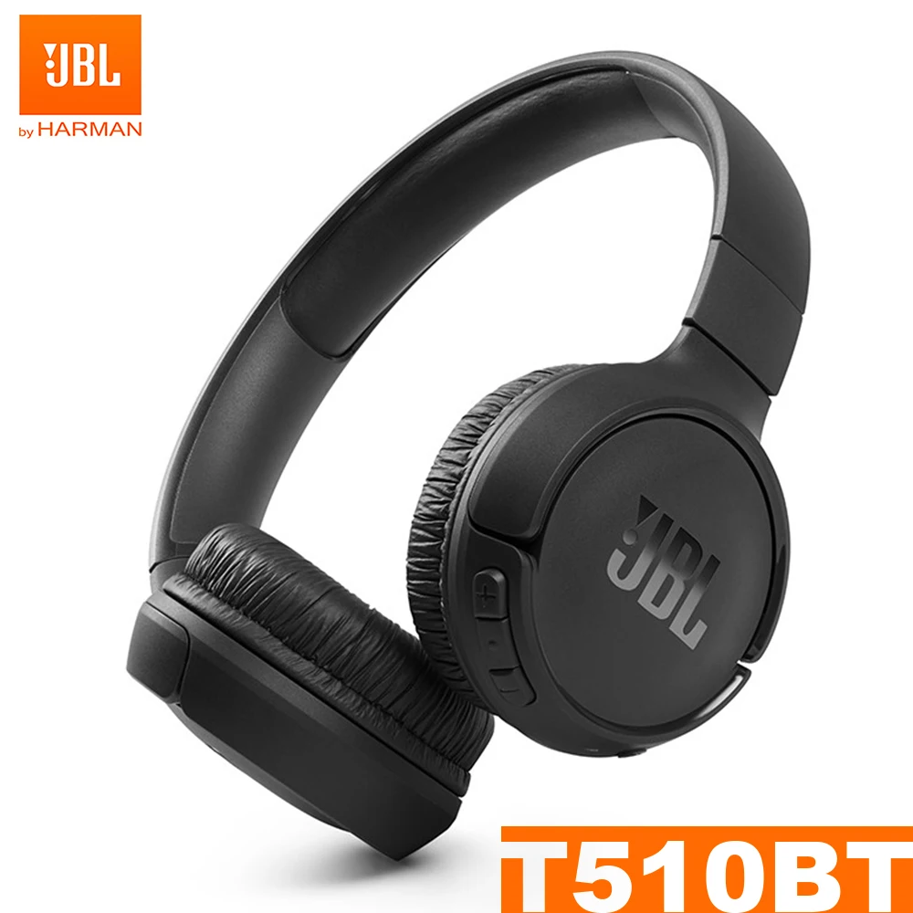 

JBL TUNE 510BT Wireless Bluetooth 5.0 Headphone T510BT Pure Bass Sound Earphones Sports Gaming Headset Handsfree Mic Foldable