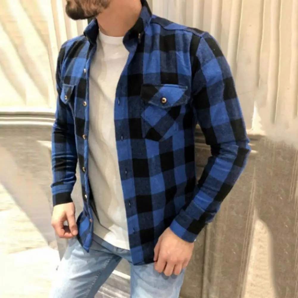 

Great Teenager Shirt Buttons Turn-down Collar Handsome Spring Shirt Men Shirt Men Shirt