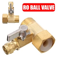 12 inch female male brass water adapter valve connector twist to 14 inch water tube filter ball valve parts