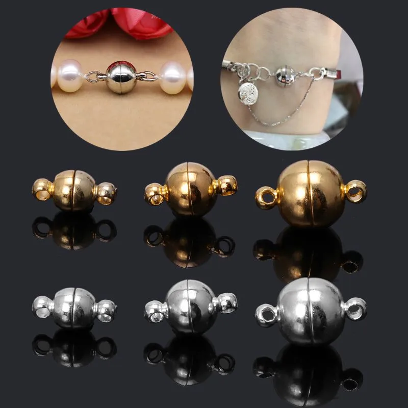 10pcs/Set Stainless Steel Ball Shape Magnetic Clasp Converter for Jewelry Making Tool Accessories | Украшения и аксессуары